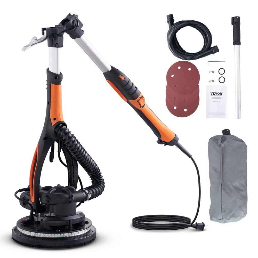 Wall Smoother, 900W Power Tool, Includes 12 Sanding Pads, Adjustable Speeds fro